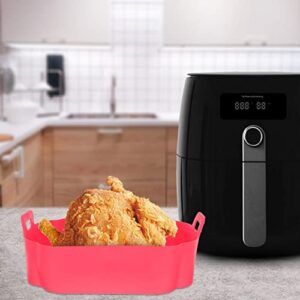 UPKOCH Oven Air Fryer Oven Air Fryer Square Baking Pan 2 Pack Air Fryer Liner Silicone Air Fryer Pot Air Fryer Baking Liner Accessory Oven Air Fryer Square Baking Pan Square Baking Pan