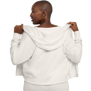 Hanes Originals Zip, Lightweight Fleece Sweatshirt, Hoodie for Women, Natural