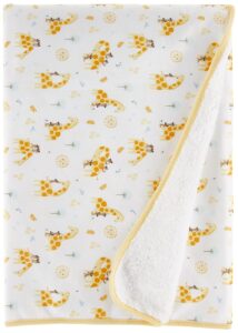 the children's place baby cozy blanket, yellow giraffe, no_size