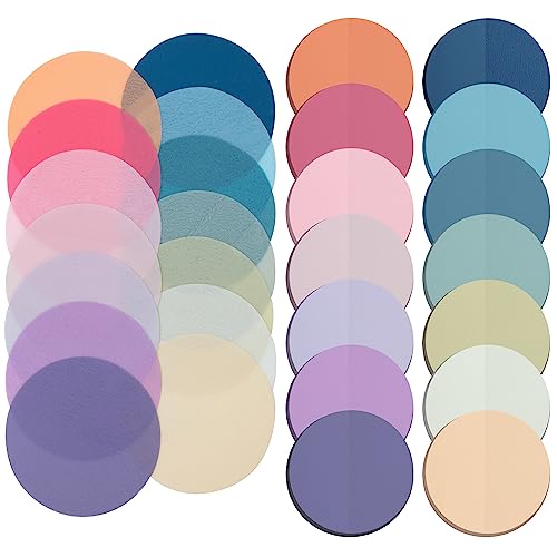 Mr. Pen- Transparent Sticky Notes, 560 Pcs, Pastel Colors, Round Translucent Sticky Notes, Sticky Note Tabs, Pastel Sticky Notes, See Through Sticky Notes Transparent, Bible Sticky Notes