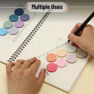 Mr. Pen- Transparent Sticky Notes, 560 Pcs, Pastel Colors, Round Translucent Sticky Notes, Sticky Note Tabs, Pastel Sticky Notes, See Through Sticky Notes Transparent, Bible Sticky Notes