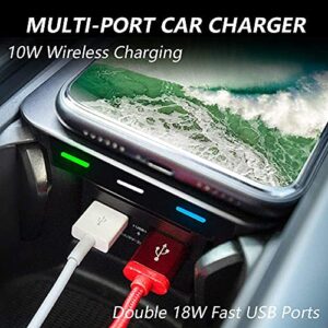 AutoQi Car Wireless Charger for 2016 2017 2018 2019 2020 2021 2022 2023 Volvo XC90 XC60 S90 S60 V90 V60, Center Consle Wireless Cell Phone Qi Charging Station Pad fits Volvo Interior Accessories