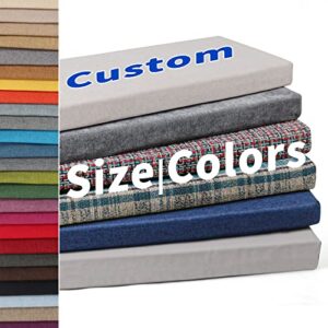 rofielty custom bench cushion, durable indoor/outdoor bench seat cushion, 70+ colors to choose from, patio furniture bench cushion, multiple scenarios can be applied. (custom size)