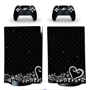 vanknight ps5 digital edition console controllers cover anime skin decals stickers for ps5 digital console kh black