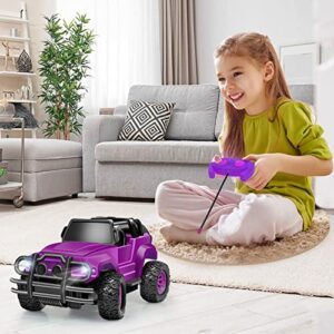 Ynanimery Remote Control Car for Girls- Rc Racing Cars 1:20 Scale Off Road Truck for Kids Girls Boys, Ideal Christmas Birthday Gifts Rc Cars Toys- Purple