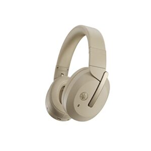 yamaha yh-e700b wireless, over-ear, noise-cancelling headphones, with active noise cancellation (anc) and 32 hours of battery life (beige)