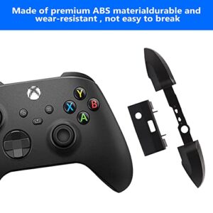 2PCS Bumper Shoulder Trigger Buttons for Xbox Series X S Controller, Replacement Original Top Middle Bracket Controller Parts with T8 T6 Repair Screwdriver Kit for Xbox Series X S Controlle (Black)