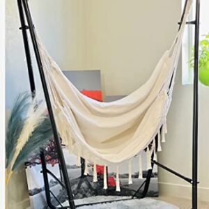 YITAHOME Hammock Chair with Stand Heavy Duty with Hanging Swing Chair 330Lbs Indoor Outdoor Swing Stand for Living Room, Garden, Balcony