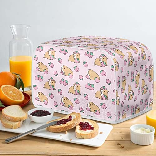 YEXIATODO Cute Guinea Pig Toaster 4 Slice Kitchen Small Appliance Cover with Handle Fits for Most Standard Long Slot Toasters Kitchen Aid Cover Home Kitchen Decor