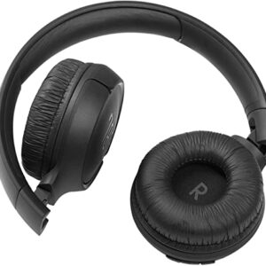 JBL Tune 510BT: Wireless Bluetooth On-Ear Headphones with Purebass Sound - with Cleaning Cloth - Black
