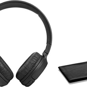 JBL Tune 510BT: Wireless Bluetooth On-Ear Headphones with Purebass Sound - with Cleaning Cloth - Black