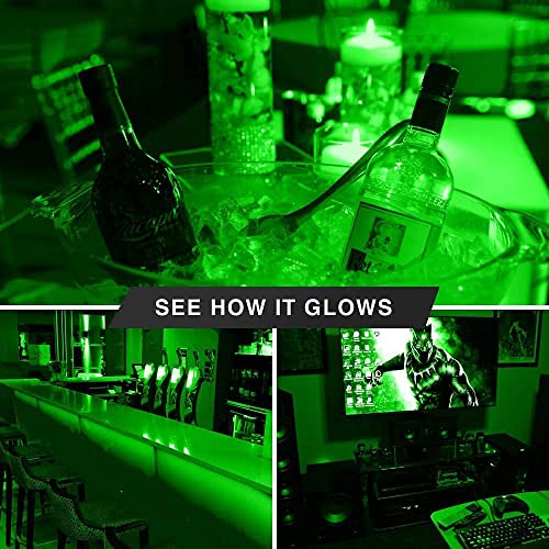 4 Pack LED Green Light Bulbs - A19 9Watts with E26 Base 60w Equivalent LED Green Bulb for Wedding Halloween Christmas Party Bar Decor, Porch, Home/Holiday Lighting, Decorative Illumination Green Bulb