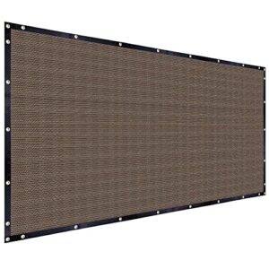 fair wind shade cloth 90% sun shade fabric privacy screen shade cover patio canopy with grommets shade net for garden outdoor pergola 10 x 12 ft - mocha