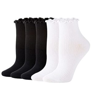 ankle socks for women gifts cute barbie frilly lace socks cottage core short loafer dress bobby socks for women-rs 3h2b m
