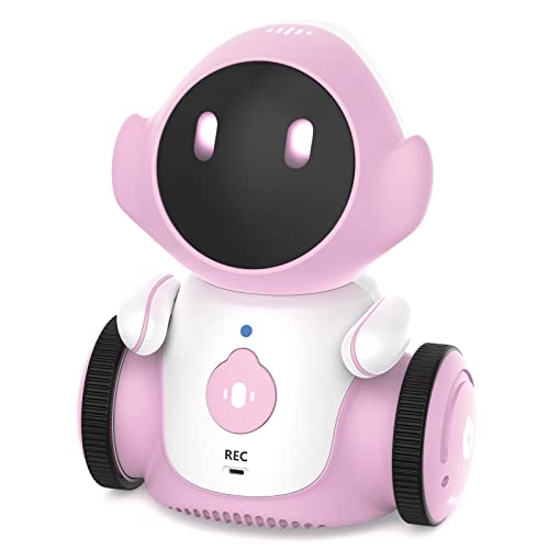 GILOBABY Robot Toys, Rechargeable Smart Talking Robot for Kids, Intelligent Robot with Voice Controlled Touch Sensor, Singing, Dancing, Recording, Repeat, Birthday Gifts for Girls Ages 6+ Years (Pink)