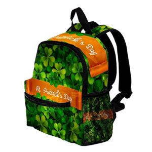 Small Backpack Travel Backpack,Carry On Backpack,st. patrick's day leaves,Women Mini Backpack Casual Daypack