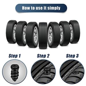 40pcs Tire Repair Nails, Rubber Screw Tire Plugs Self-Service Vacuum Tire Repair Nail Kit Tires Quick Puncture Repair Tools for Auto Motorcycle Car Truck Tractor (20 S+20 L)