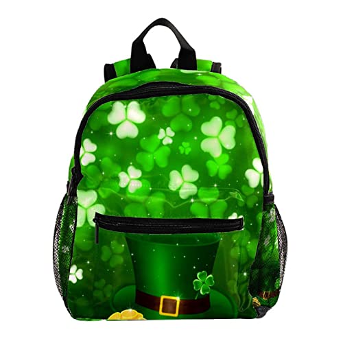 Small Backpack Travel Backpack,Carry On Backpack,st.patrick's day leaves hat,Women Mini Backpack Casual Daypack