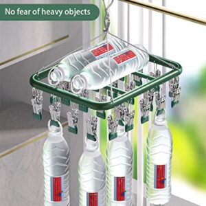 USNUANNU Sock Drying Rack with 26 Clips, Stainless Steel Sock Drying Rack for Indoor and Outdoor Socks, Bras, Underwear, Towels, Baby Clothes, Scarves, Diapers.Portable Laundry Drying Rack