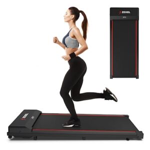 under desk treadmill for home office walking pad jogging running ultra flat slim under desk fitness workout remote control zexel f2200 with timer