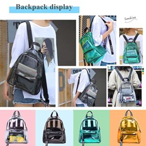 YJMKOI Clear Backpack for Girl-Boy Heavy-Duty Transparent School Bag Suitable for Study, Beach, Stadium, and Safe Travel