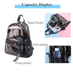 YJMKOI Clear Backpack for Girl-Boy Heavy-Duty Transparent School Bag Suitable for Study, Beach, Stadium, and Safe Travel