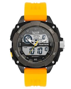 armitron sport men's analog-digital chronograph resin strap watch, 20/5372