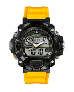 armitron sport men's analog-digital chronograph resin strap watch, 20/5477