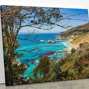 Big Sur Ocean Seascape Photo Wall Art Decor (Paper Print, 8x10 inches)