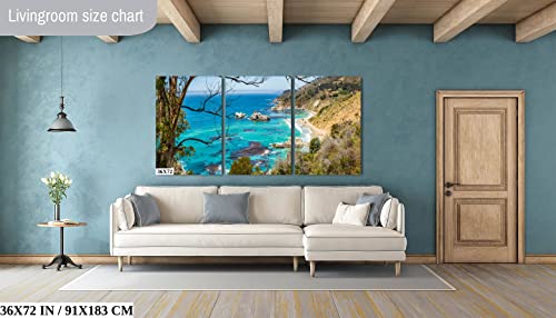 Big Sur Ocean Seascape Photo Wall Art Decor (Paper Print, 8x10 inches)