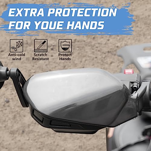 A & UTV PRO Adventure Wider Windshield & Wind Deflector for Can Am Ryker All Models, XXL Adjustable Vented Wind Windscreen, Hand Guard Air Deflector Accessories, Replace OEM # 219401032, 219400894