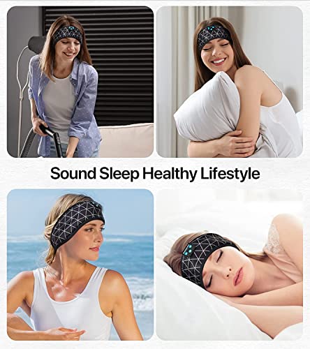 ASMRBAND Sleep Headphones, Sleep Headband Headband Headphones - Headphones For Sleep - Headband Headphones Built in Speakers Perfect for Workout,Running,Yoga,Travel,Insomnia