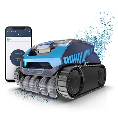 Polaris FREEDOM Cordless Robotic Pool Cleaner, Cable-Free for All In-Ground Pools up to 50ft, Four Cleaning Modes & Intelligent Cleaning Technology