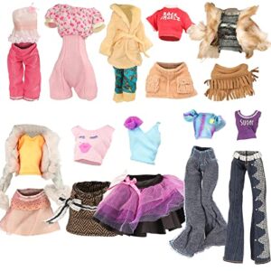 BARWA 10 Sets Doll Clothes for 11 inch Monster Girl Doll Fashion Outfits Casual Tops Pants