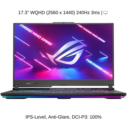 HIDevolution [2023] ASUS ROG Strix G17 G713PI 17.3" WQHD 240Hz, 2.5 GHz Ryzen 9 7945HX, RTX 4070, 64 GB DDR5 RAM, 2 TB PCIe SSD, Windows 11 Pro