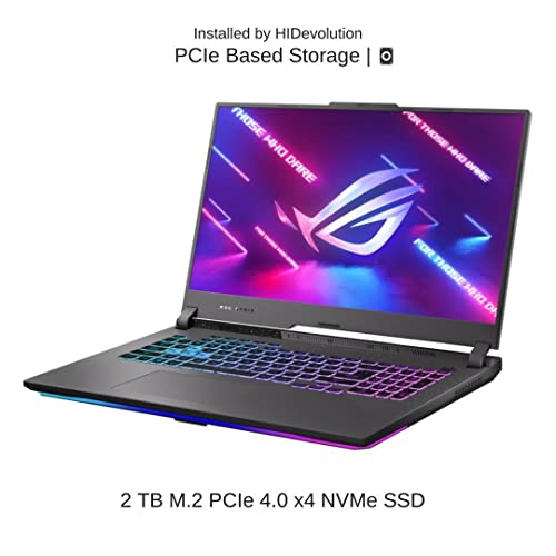 HIDevolution [2023] ASUS ROG Strix G17 G713PI 17.3" WQHD 240Hz, 2.5 GHz Ryzen 9 7945HX, RTX 4070, 64 GB DDR5 RAM, 2 TB PCIe SSD, Windows 11 Pro