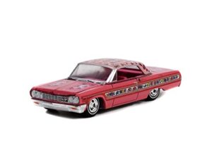 1964 chevy impala, gypsy rose pink - greenlight 63010a/48-1/64 scale diecast model toy car