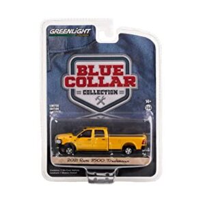 2021 Dodge Ram 3500 Tradesman Pickup, Yellow - Greenlight 35240E - 1/64 Scale Diecast Car