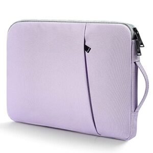 17 inch laptop case sleeve - slim protective shockproof water-resistant laptop cover with handle computer carrying bag for hp envy 17 /pavilion 17, dell lenovo asus acer msi 17.3 notebook bag -purple