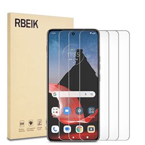 rbeik 3pack moto thinkphone 5g screen protector glass, premium 9h hardness anti-scratch bubble free tempered glass screen protector for motorola moto thinkphone 5g 6.6" screen