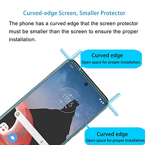 RBEIK 3PACK MOTO ThinkPhone 5G Screen Protector Glass, Premium 9H Hardness Anti-Scratch Bubble Free Tempered Glass Screen Protector for Motorola MOTO ThinkPhone 5G 6.6" Screen