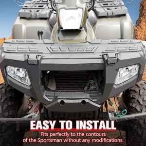 A & UTV PRO Front Bumper Guard for Polaris Sportsman 500 700 800 X2 Touring 2006-2010, Front Fascia Brush Guard Protector Accessories, Replace OEM# 2633527-070, 2633271-070, 2633520-070, 5437086-070