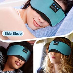 TOPOINT Sleep Headphones, Sleeping Headphones Bluetooth Sleep Mask with Bluetooth Headphones, Aid Sleep Light Blackout Sleeping Eye Mask Headphones for Sleeping Side Sleepers Women Girls Gifts