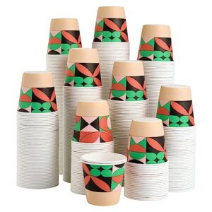 turbo bee 3oz paper cups 600 pack, disposable bathroom cups, small mouthwash cups, mini snack cups bulk for party, home and bathroom