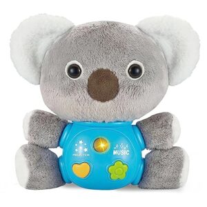 joygrow 3 in 1 koala plush baby musical toy baby musical animal toys star projector light up baby toys filled animal gift for girls boys sensory development toddlers 0-36 months infant newborn toy