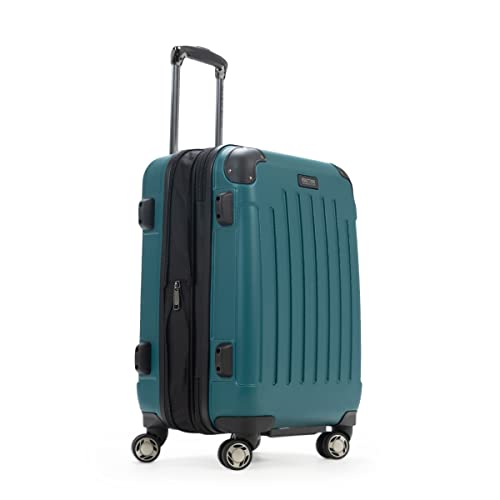 Kenneth Cole REACTION Renegade Luggage Expandable 8-Wheel Spinner Lightweight Hardside Suitcase, Botanical Green, 20-inch Carry On