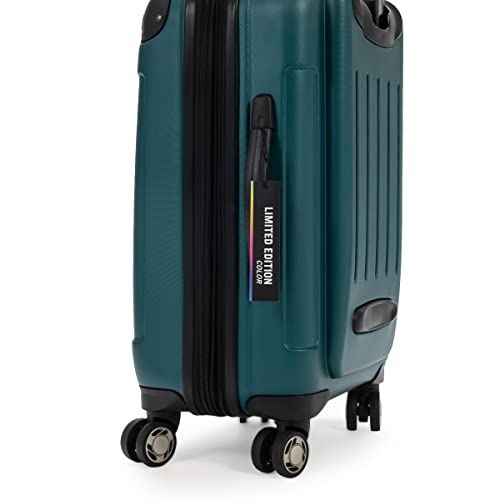 Kenneth Cole REACTION Renegade Luggage Expandable 8-Wheel Spinner Lightweight Hardside Suitcase, Botanical Green, 20-inch Carry On