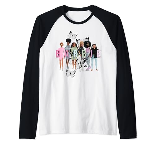 Barbie - Doll Lineup Raglan Baseball Tee