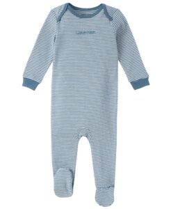 calvin klein organic baby essentials footed coverall