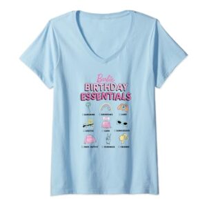 Barbie - Birthday Essentials V-Neck T-Shirt